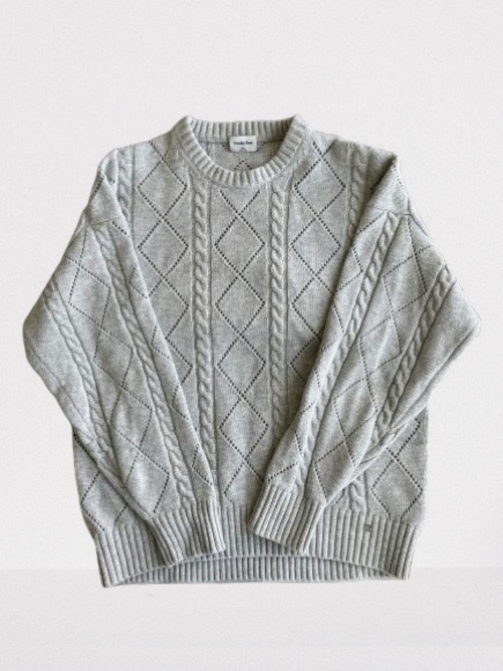 Aritzia Sunday Best Light Gray Crewneck Sweater